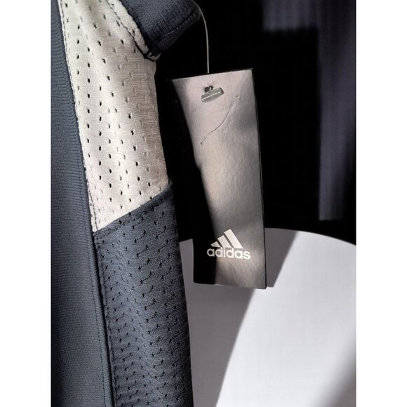 Adidas Men's Football Jersey - Techfit Hyped Grey/White Size L - NWT - Picture 4 of 16